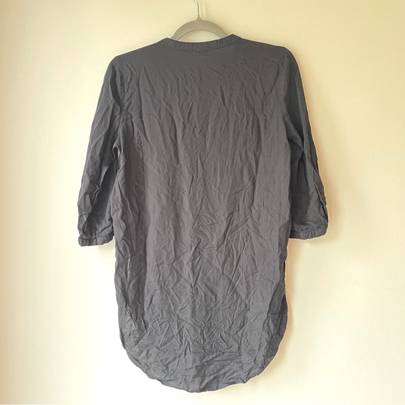 Jacqueline de Yong Black Long Popover Tunic Shirt 3/4 Sleeve EU 34 (XS-S) - Picture 12 of 12